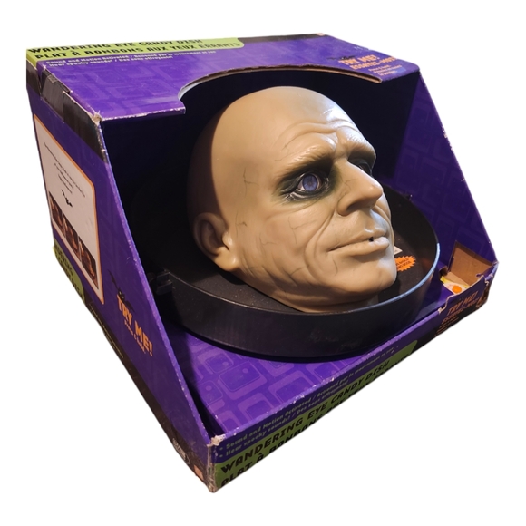Gemmy Vintage "WANDERING EYE" Halloween Uncle Fester Candy Dish Motion Activated - Picture 3 of 8